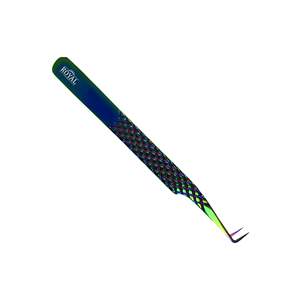 Pince à épiler pour extensions de cils en acier inoxydable, best-seller, avec grip diamant, outil professionnel de soin de beauté, légère - Product Image 3
