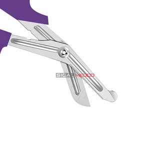 Ciseaux de traumatologie pour infirmières, premiers secours, 5,5 pouces, violet foncé, acier inoxydable allemand, pour bandages médicaux d'urgence, utilisation chirurgicale et EMS - Product Image 2