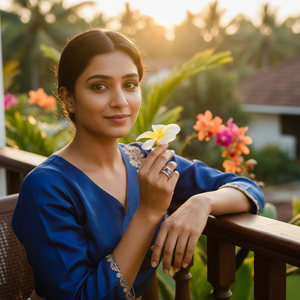 Hermoso Anillo de Granate Plateado, Anillo Ajustable con Diseño de Filigrana, Joyería para Mujeres y Niñas, para Usar en Bodas, Fiestas, Hldi, Mehnedi - Product Image 5