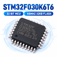 Microcontrôleur STM32F030K6T6 32 bits en stock, CI 48 MHz, 32 Ko Flash, LQFP32, circuit intégré de contrôle embarqué pour la fourniture de BOM