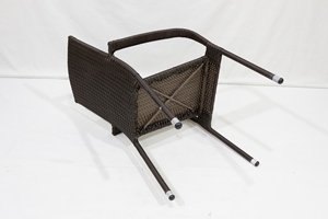 Silla Mecedora Moderna de Ratán Sintético Ligero, Nuevo Diseño para Jardín, Terraza, Comedor, Silla de Café para Hotel, Ocio y Uso en Exteriores - Product Image 6