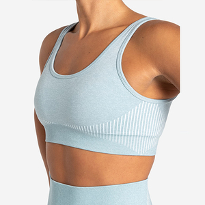 Ensemble 2 pièces pour femme : Leggings taille haute coupe ajustée et soutien-gorge de sport, unis, personnalisables, meilleures ventes, vente directe usine - Product Image 5