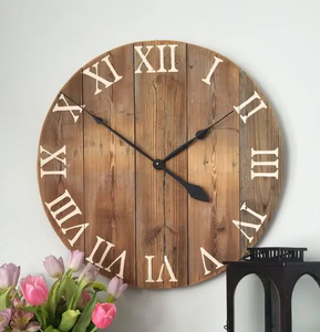 <b>Wall</b> <b>Clocks</b> Natural Wood Best Indoor <b>Living</b> <b>Room</b> Home and Office <b>Wall</b> Design <b>Clock</b> With Metal BURAQ HANDICRAFT - Product Image 2