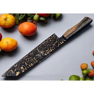 Couteau de chef artisanal en acier inoxydable de 13 pouces, fabriqué sur mesure par Ahmad Fabric, avec étui en cuir, manche élégant, personnalisable - Product Image 3