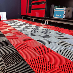 Dalles de sol de garage en plastique PP rigides, modulaires, antidérapantes et drainantes, pour le stationnement des voitures, le lavage des voitures, le revêtement de sol de garage - Product Image 2