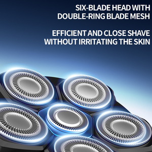 KEMEI Km-567 Afeitadora de Barba para Hombre con Batería de Litio de 1400mAh, 3000 RPM, 6 Cuchillas Multive 3D, Máquina Cortapelos para Hombres, IPX7, Venta al por Mayor - Product Image 3