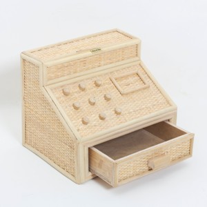 Fournisseur de jouets de caisse enregistreuse en rotin pour jeux de rôle, vente de jouets interactifs écologiques pour enfants - Product Image 6