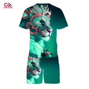 เสื้อยืดและกางเกงขาสั้นชุดเซ็ตผู้ชาย ฤดูร้อน 2026 เสื้อผ้าผู้ชาย ชุดคู่ ขายส่งราคาถูก ชุดคู่ฤดูร้อนผู้ชาย - Product Image 3