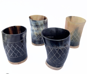 Vaso de Cuerno Hecho a Mano de Tamaño Personalizado para Bebidas, Vaso de Cuerno Natural Decorativo y Funcional para el Hogar, Restaurante - Product Image 3