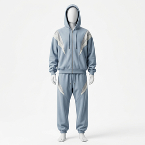 Survêtement personnalisé imprimé pour homme, fermeture éclair, haute qualité, 100 % coton, avec logo personnalisé, pantalon de jogging – Vente chaude en gros - Product Image 1
