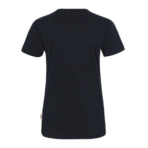 T-shirt décontracté pour femme à col en V profond et manches courtes, tricoté, 60 % coton, séchage rapide, respirant, écologique, idéal pour l'été - Product Image 5