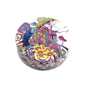 Custom 87x38mm Round <b>Metal</b> Tin <b>Box</b> Small Decorative Storage Container Case for Candle Balm Candy Cosmetic Gift Packaging - Product Image 4