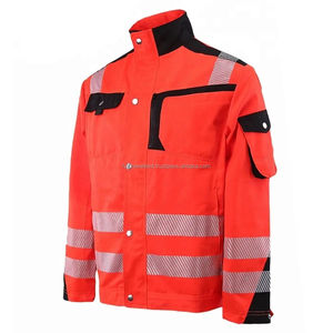 Vêtements de travail uniformes nouvelle veste et pantalon à manches longues hommes vêtements de sécurité avec multi-poches haute visibilité vêtements de travail personnalisés - Product Image 2