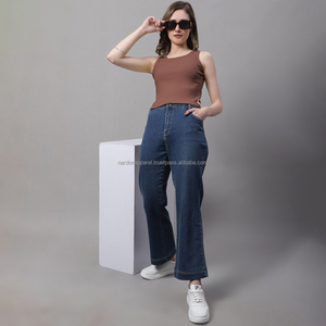 Camiseta sin Mangas de Algodón Casual al por Mayor de Nardon Apparel, Top Corto Acordonado de Moda para Mujer, Camisetas Básicas para Fitness - Product Image 4