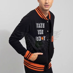 Fashion Wear Premium <b>Men</b> Varsity <b>Jacket</b> Wool Body <b>Long</b> Sleeves Custom Embroidery and Patches <b>Men's</b> Letterman Varsity <b>Jacket</b> - Product Image 6