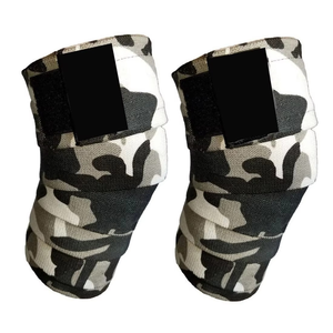 <b>Knee</b> Wraps Gym Fitness Weight Lifting Power Lifting <b>Compression</b> Elastic Adjustable Breathable Thick Professional Protection <b>Knee</b> - Product Image 2