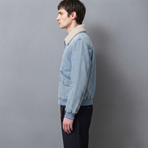 Veste en jean pour homme, sur mesure, 100% coton, 14 oz, tissu denim vintage, broderie personnalisée, logo tendance, fabrication OEM - Product Image 2