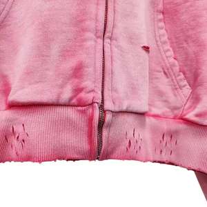 Sudadera con Capucha de Felpa Gruesa 100% Algodón, Transpirable, de Secado Rápido, Lisa, Teñida, con Bolsillos, Ajuste Regular, para Invierno - Product Image 6