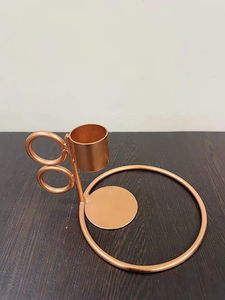 Round Candle Holder <b>Stand</b> for Home Decorative Tabletop Candle Holder Modern Centerpiece for Living Room Dining Shelf - Product Image 3