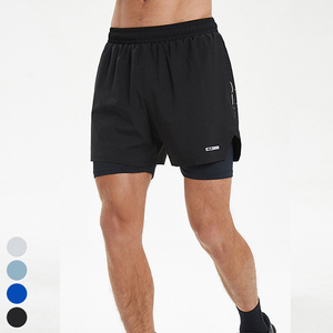 Customized Summer High Street Men's Fleece Shorts Quick Dry Breathable <b>Mid</b> Waist Drawstring Closure 100% Polyester - Product Image 3