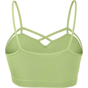 Sujetador deportivo transpirable para mujer con espalda cruzada, acolchado, para yoga, gimnasio, fitness, entrenamiento, top de ropa deportiva, venta al por mayor, sujetador de tiras para correr y entrenar en el gimnasio - Product Image 3