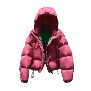 Winter Vibe Veste en duvet pour femmes Style coréen Sensibility White Duck Feather Color Blocking Puffer Jacket Manteau d'hiver - Product Image 1