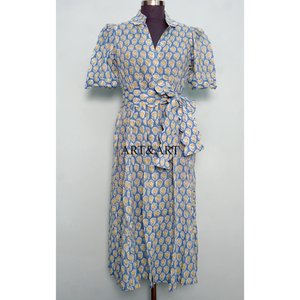 Vestido Casual de Verano para Mujer, de Algodón Premium, Suave, Ecológico, Largo Midi, Diseño Occidental, Ropa Casual para Verano - Product Image 1