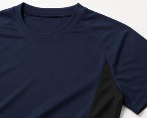Hot Selling Men's Short Sleeve T-<b>Shirt</b> O-Neck Regular Fit Quick Dry Knitted Casual <b>100</b>% <b>Polyester</b> 180g Premium Quality - Product Image 4