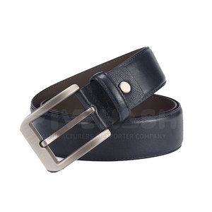 Ceinture en cuir de qualité supérieure avec coutures durables, idéale pour un usage décontracté, formel et un confort quotidien. - Product Image 3