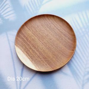 Plateau rond en bois naturel pour le Restaurant, la maison, l'acacia, la noix, le café, le service alimentaire, fabriqué au Vietnam, respectueux de l'environnement - Product Image 4