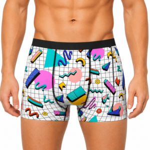 Mens Sublimated <b>Boxer</b> Briefs <b>Custom</b> Printed Polyester Underwear OEM ODM Quick Dry Breathable Factory Supplier Manufacturer Brand - Product Image 1