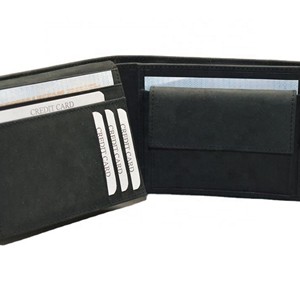 Cartera Bifold Negra Delgada de PU para Hombre, Minimalista, con Cierre Plegable, Corta, para Uso Diario, con Bloqueo RFID, Botón Clásico de Poliéster - Product Image 4