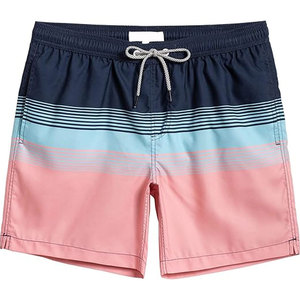 Shorts de bain décontractés pour hommes - Taille mi-haute, respirants, style urbain, coton/polyester - Product Image 6