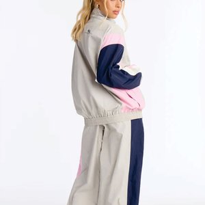 Conjunto Deportivo Casual de Invierno para Mujer, Sudadera de Forro Polar, Pantalones con Cordón, Corte Holgado, Algodón, 2026 - Product Image 3