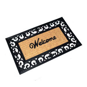 Alfombra de Entrada Antideslizante Moderna, Semicircular, para Puerta Principal, de Poliéster Tejido, Resistente a las Manchas, para Hogar, Sala de Estar, Hotel - Product Image 2