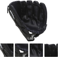 Guantes de béisbol para mano izquierda, manoplas de béisbol duraderas de cuero para adultos y jóvenes