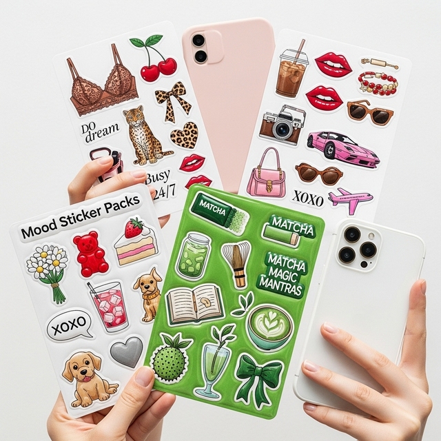 Waterproof Round Mobile Phone Accessory Packaging Label for Consumer Electronics