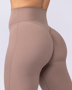 Legging de sport pour femme avec logo personnalisé, taille basse, effet froncé aux fesses, sans couture, pour la gym, le fitness et le yoga - Product Image 6