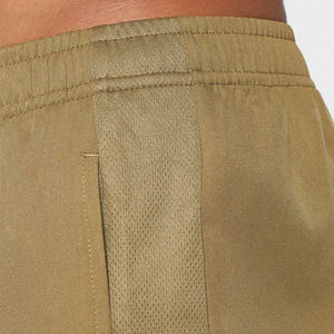<b>Men</b> Solid Color Knitted <b>Shorts</b> Mid Waist Elastic Drawstring Breathable Regular Fit Casual Style Olive <b>Green</b> - Product Image 6
