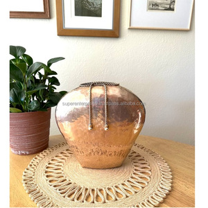 Floreros y macetas de metal antiguo de latón dorado de alta calidad para vestíbulo, salón, dormitorio, sala de estar, oficina, interior del hogar - Product Image 3