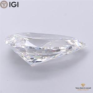 Diamant de laboratoire CVD de qualité supérieure certifié IGI, 3,00 carats, taille poire, couleur F, clarté VVS1, pour un centre de bague époustouflant - Product Image 4