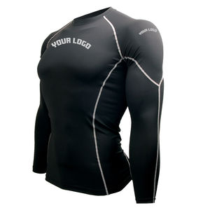 Camiseta de compresión Dry-Fit de manga larga para adultos, sin Gi, para MMA, BJJ, Grappling, Artes Marciales, 240g, personalizable - Product Image 2