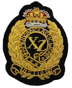 ตราปักลายเส้นทองและเงินแบบสั่งทำพิเศษ พร้อมชื่อและตราสัญลักษณ์สำหรับสโมสรทางทะเลและหน่วยรักษาความปลอดภัย - Product Image 3