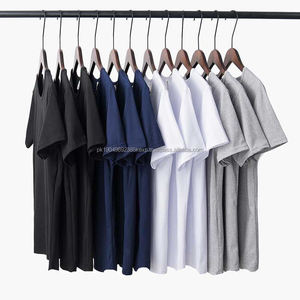 Camiseta de color sólido en blanco con logotipo personalizado, Camiseta de algodón pesado de 180g de alta calidad, camisetas de hombre de gran tamaño unisex - Product Image 2