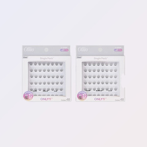 <b>lash</b> extensions Ollio Olrio No-<b>Glue</b> <b>Individual</b> Eyelashes Single Pack PLUS Clear Short 2 Types Choose 1 - Product Image 2