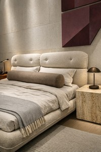 Base de Cama Tapizada Suave Sellier Custom Boucle - Fabricante Vietnamita, Diseño Moderno, Tela Duradera para Hoteles y Dormitorios - Product Image 6