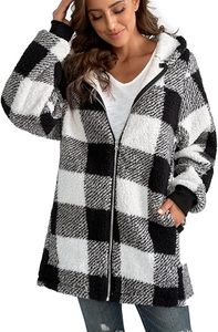Sweat à capuche en polaire sherpa pour femme, pull chaud en peluche, sweat-shirt d'hiver doux et moelleux pour femme - Product Image 3