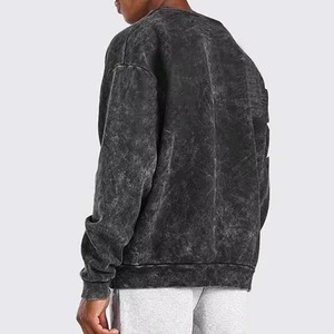 Sweat-shirt pour homme de qualité supérieure, lavage à l'acide, séchage rapide, idéal pour l'automne, 100% coton, écologique, respirant, logo personnalisé, directement de l'usine - Product Image 6