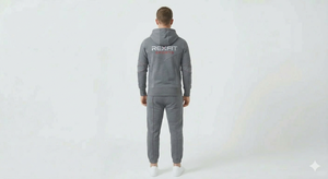 ชุดเซ็ตสตรีทแวร์ผู้ชาย Rexfit Sports แบบสั่งทำพิเศษ เสื้อฮู้ดดี้ผ้าคอตตอนหนา กางเกงขายาวขายส่ง คุณภาพดีที่สุด ชุดวอร์มผู้ชายแบบฟอกสี - Product Image 4