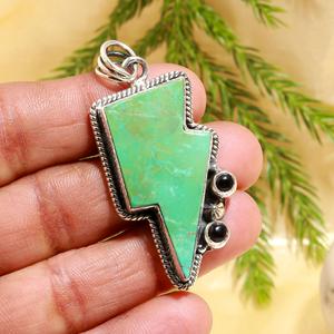 <b>Top</b> Grade Turquoise Fancy Shape Carved Gemstone Pendant Loose Gemstones 925 Sterling <b>Silver</b> Charms For Jewelry - Product Image 2